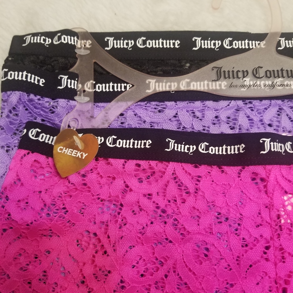 NWT Juicy Couture Set of 3 Cheeky Panties - Picture 7 of 10